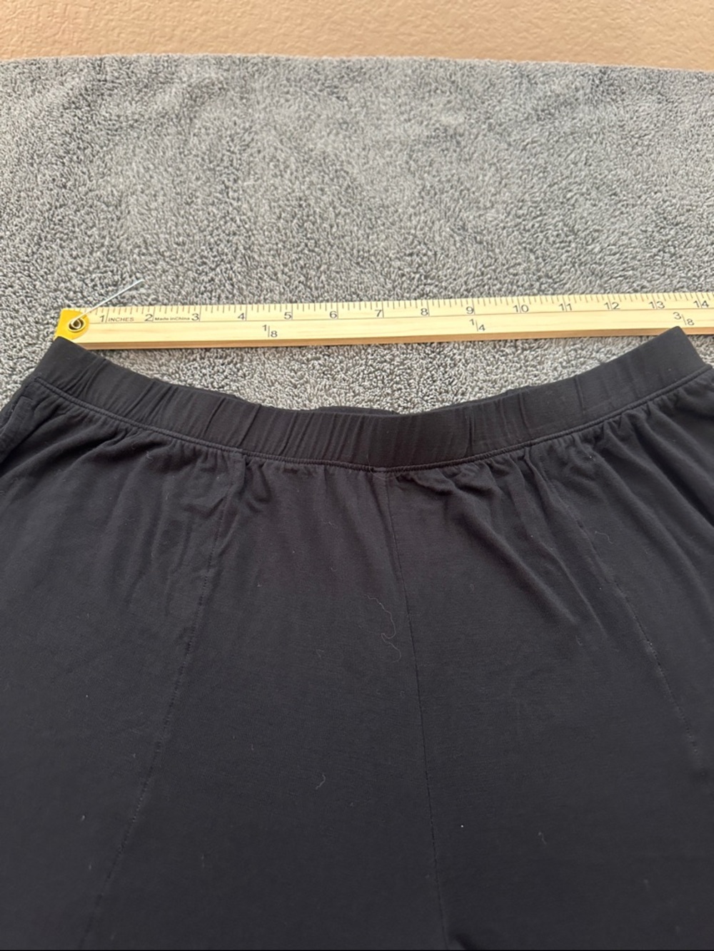 Soma Cool Nights Pj shorts in Black w/lace trim - Picture 3 of 5